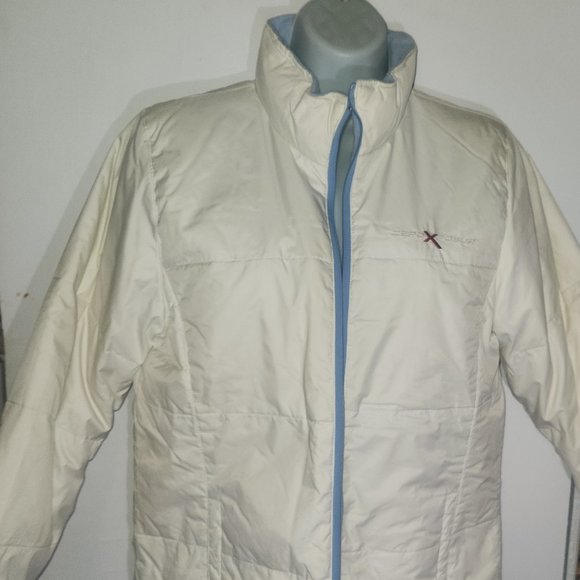 ZerXposur Jackets & Blazers - ZeroXposur White zipper front lined jacket in size X-small